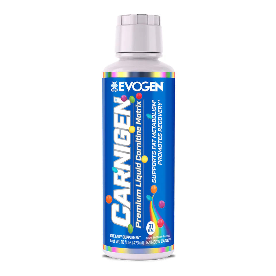Evogen Nutrition – Evo Carnigen Liquid 16 oz Rainbow Candy – Suplement