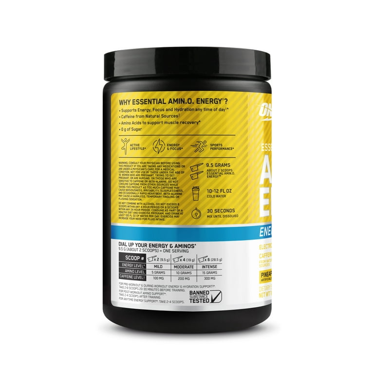 ON AMINO ENERGY + ELECTROLYTES 285 GRS PINEAPPLE *OFERTA*