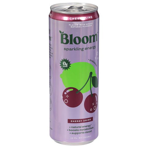 Bloom Sparkling Energy 12 Oz 12pk Cherry Lime