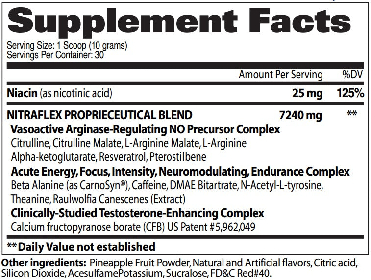 Gat Sport Nitraflex 300 Grs Fruit Punch