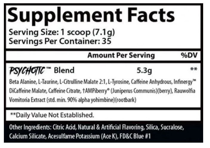 INS HELLBOY PSYCHOTIC 35 SERV FRUIT PUNCH