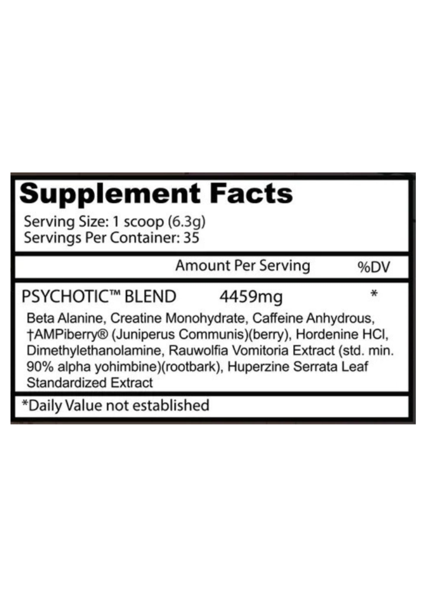 INS INSANE PSYCHOTIC 35 SERV FRUIT PUNCH