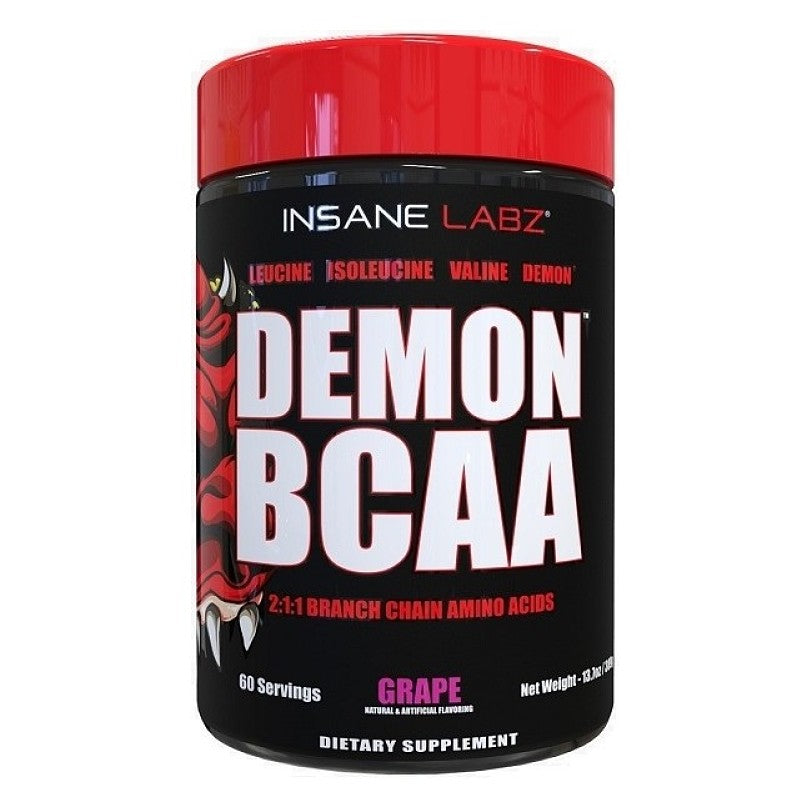 Insane Labz – Ins Demon BCAA 60 Porciones Grape – Aminoácidos – Recuperació