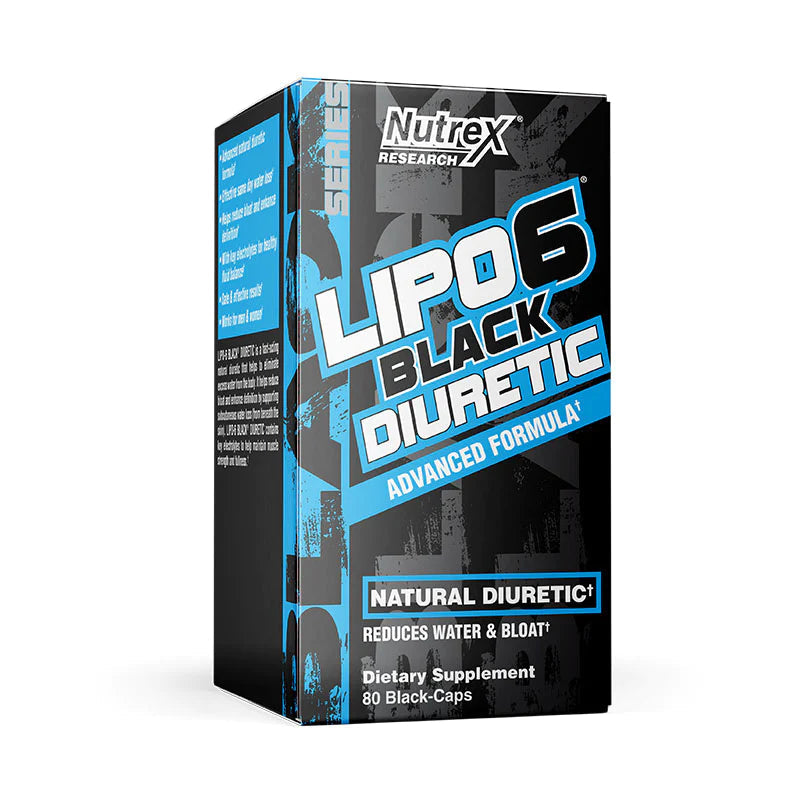 NT LIPO 6 BLACK DIURETIC 80 CT