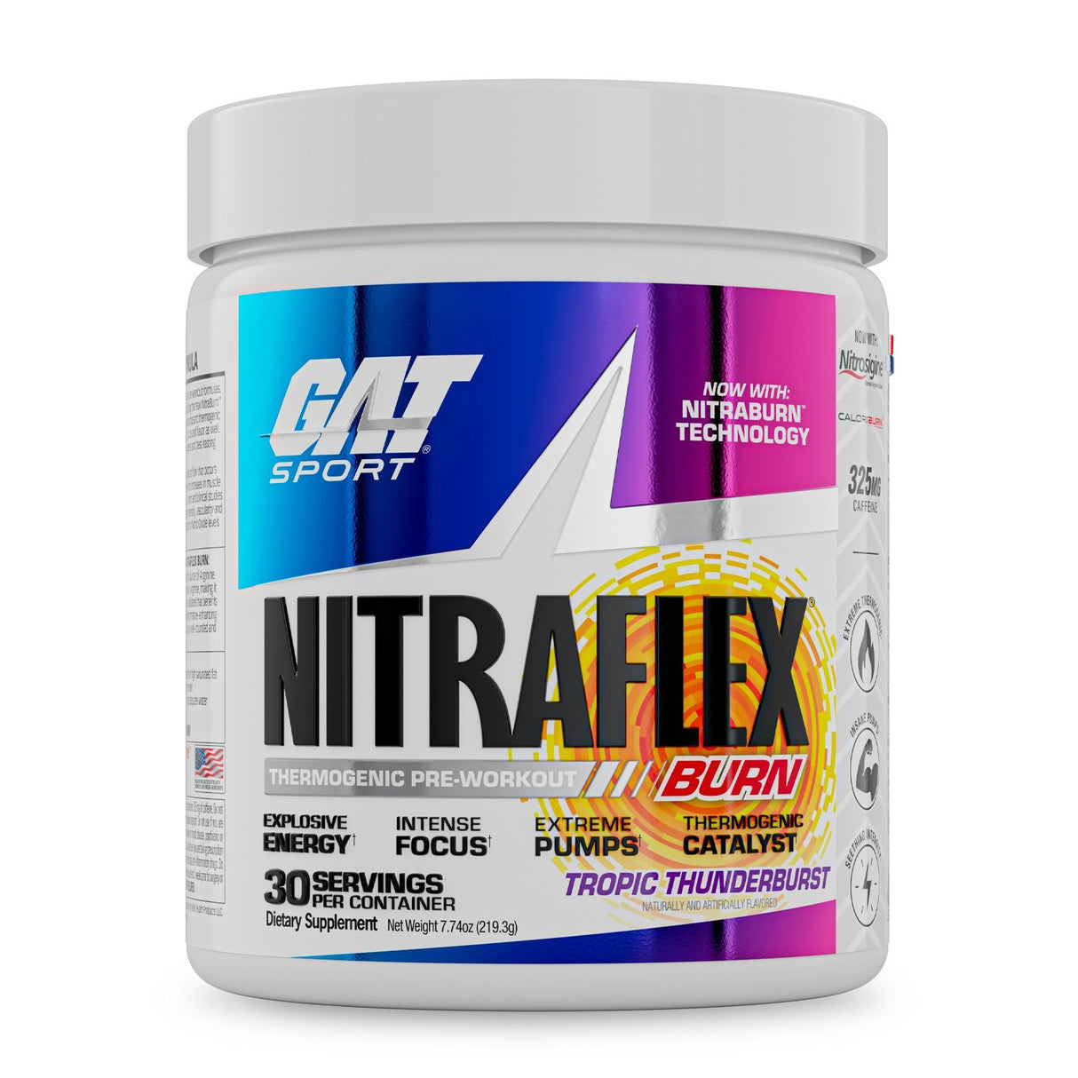 Gat Sport – Ga Nitraflex Burn 30 Porciones Tropic Thunderburst – Suplemento