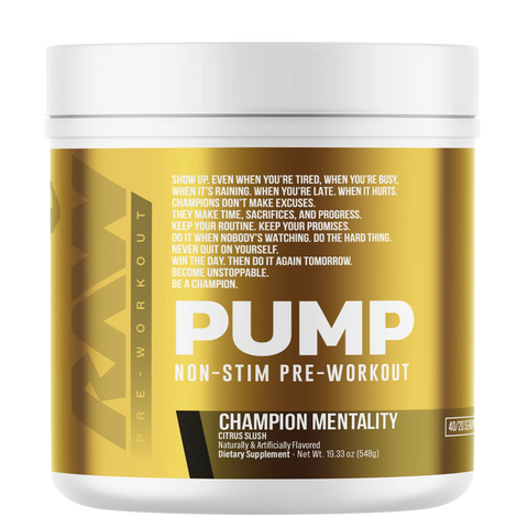 RAW Raw Cbum Thuper Pump 20 Servicios Champion Mentality