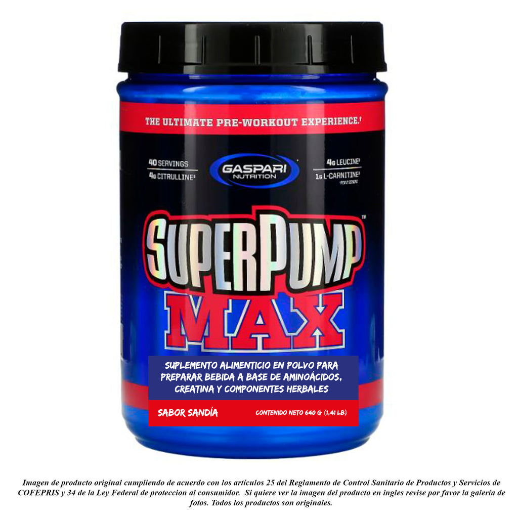 Gaspari Nutrition – Super Pump Max (40 Porciones) Watermelon