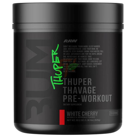 RAW Raw Thuper Thavage Pre-workout 20 Servicios White Cherry