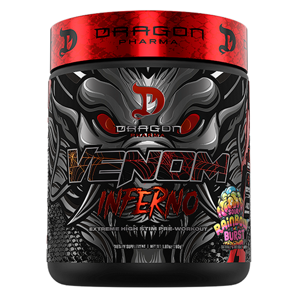 Dragon Pharma Venom Inferno 40 Serv Sour Rainbow Burst
