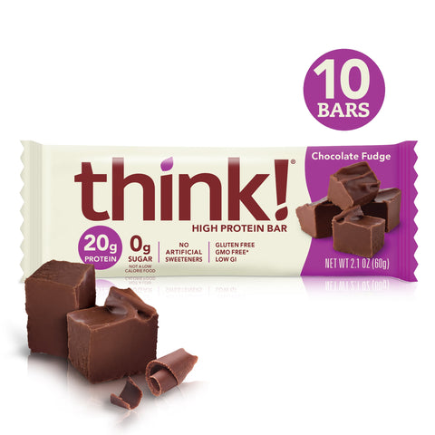 Think! High Protein 10 Bars Chocolate Fudge