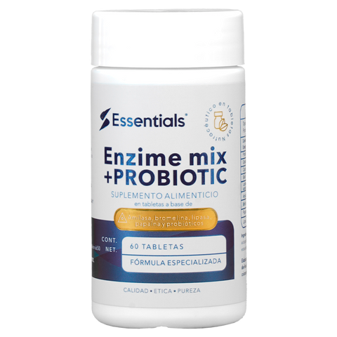 ESSENTIALS Essentials Ess Enzime Mix+probiotic 650mg 60 Tabletas