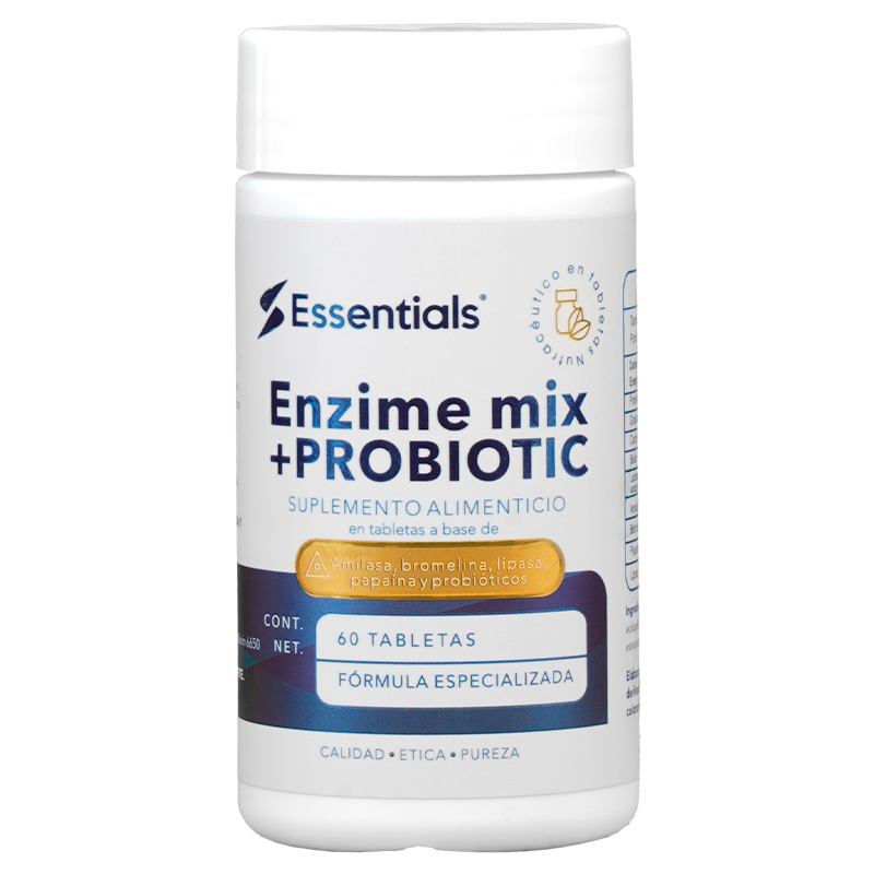 ESSENTIALS Essentials Ess Enzime Mix+probiotic 650mg 60 Tabletas
