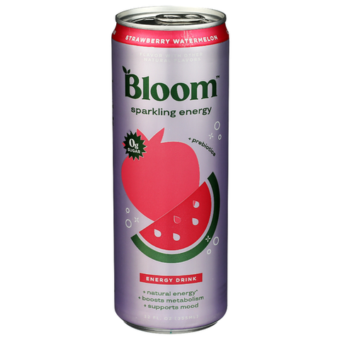 Bloom Sparkling Energy 12 Oz 12pk Strawberry Watermelon