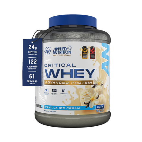 Applied Nutrition Critical Whey 2 kg Vainilla Ice Cream Nuevo