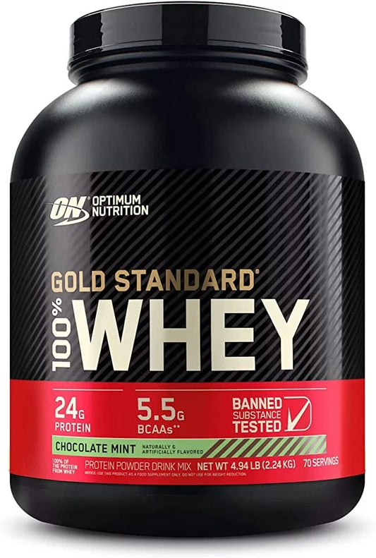 ON 100% WHEY GOLD STD 5 LBS CHOCOLATE MINT *OFERTA*
