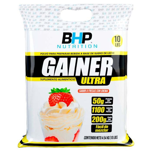 Bhp Gainer Ultra Bag 10 Lb Fresas Con Crema