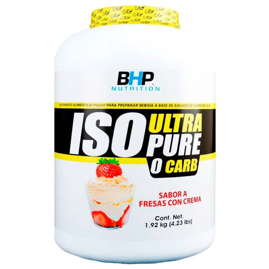Bhp – ISO Ultra Pure 0 Carb 4.23 lb Fresas Con Crema – Proteínas