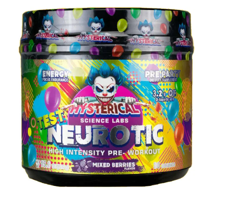 Hysterical Science Labs Neurotic Test High Intensity Pre-Workout (30 Serv) Mixed Berries