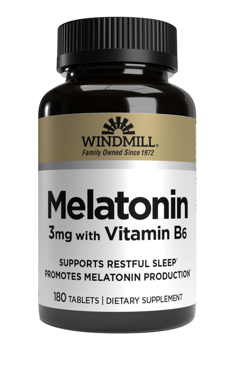 WINDMILL HEALTH PRODUCTS Windmill Health Products Whp Sleep Melatonin 3mg 180 Tabletas Nuevo