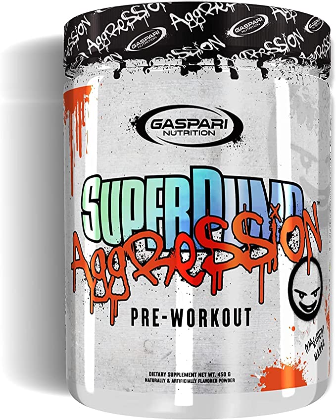 Gaspari Nutrition Super Pump Agression 25 Serv Mayhem Mango