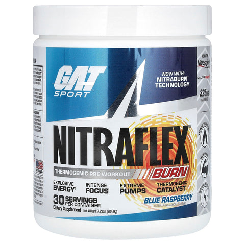 GAT SPORT Gat Sport Ga Nitraflex Burn 30 Servicios Blue Raspberry