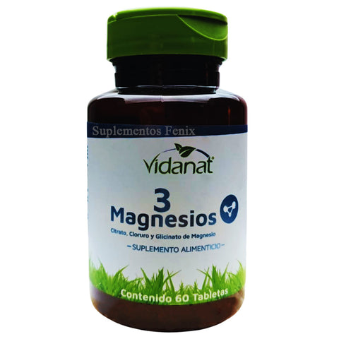 Vidanat 3 Magnesios 60 Tabletas