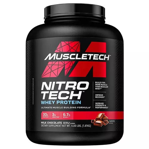 Muscletech Nitro Tech Whey Protein 4 Lbs Chocolate