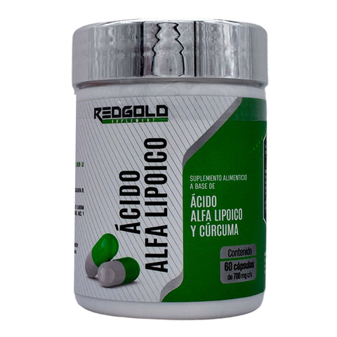 RED GOLD Red Gold Acido Alfa Lipoico Y Curcuma 700mg 60 Cápsulas