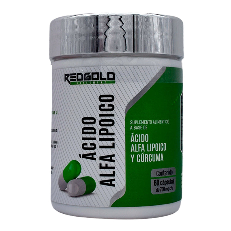 RED GOLD Red Gold Acido Alfa Lipoico Y Curcuma 700mg 60 Cápsulas