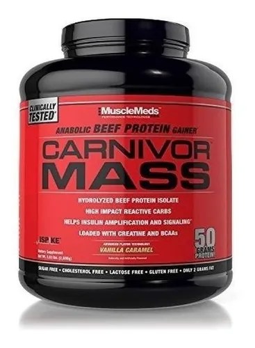 Musclemeds Carnivor Mass 6 Lbs Vainilla Caramel