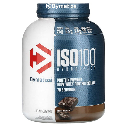 Dymatize Nutrition Iso 100 5 Lbs Chocolate Fudge Brownie