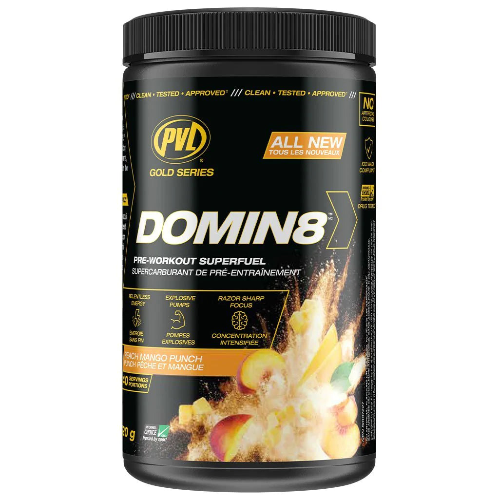 Mutant Pvl Domin8 Pre Workout 20 Serv Peach Mango Punch