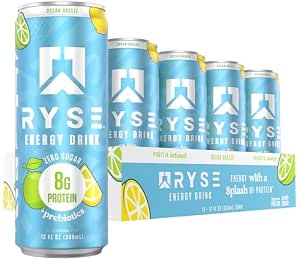 RYSE Ryse Energy + Protein Drink 12 Oz/12 Pack Ocean Breeze