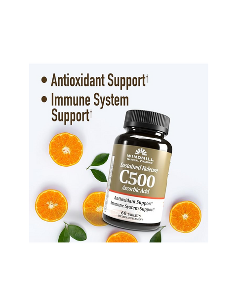 WINDMILL HEALTH PRODUCTS Windmill Health Products Whp Super Vitamin C 500mg 180 Tabletas Nuevo