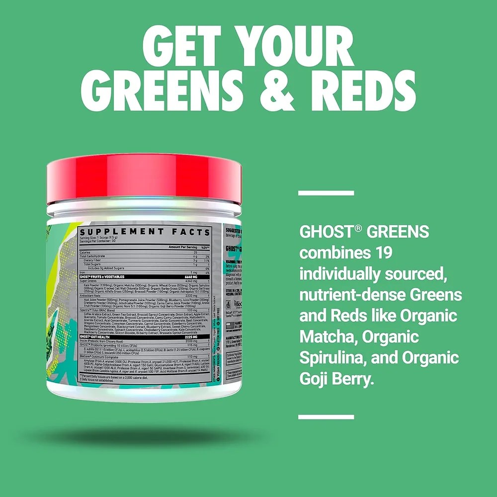Ghost – Greens Superfood 30 Porciones Original
