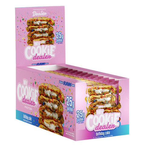 RAW Raw My Cookie Dealer 63 g 12 Pack Birthday Cake