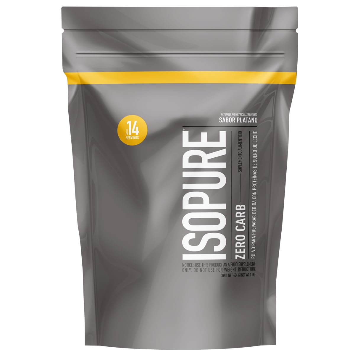 Natures Best Isopure Zero Carb 1 Lb (454 Grs) Banana Cream