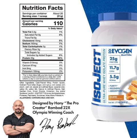 Evogen Nutrition Isoject 4 Lbs Churro (Int)