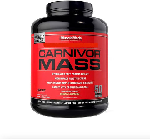 Musclemeds Mmd Carnivor Mass 5.7 Lbs Vainilla Caramel