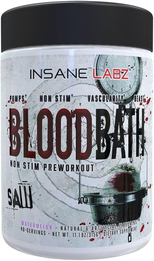 Insane Labz Saw Series Blood Bath Non Stim Pro 40 Serv Unflavored