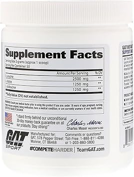 Gat Sport Bcaa Powder 50 Serv 250 G