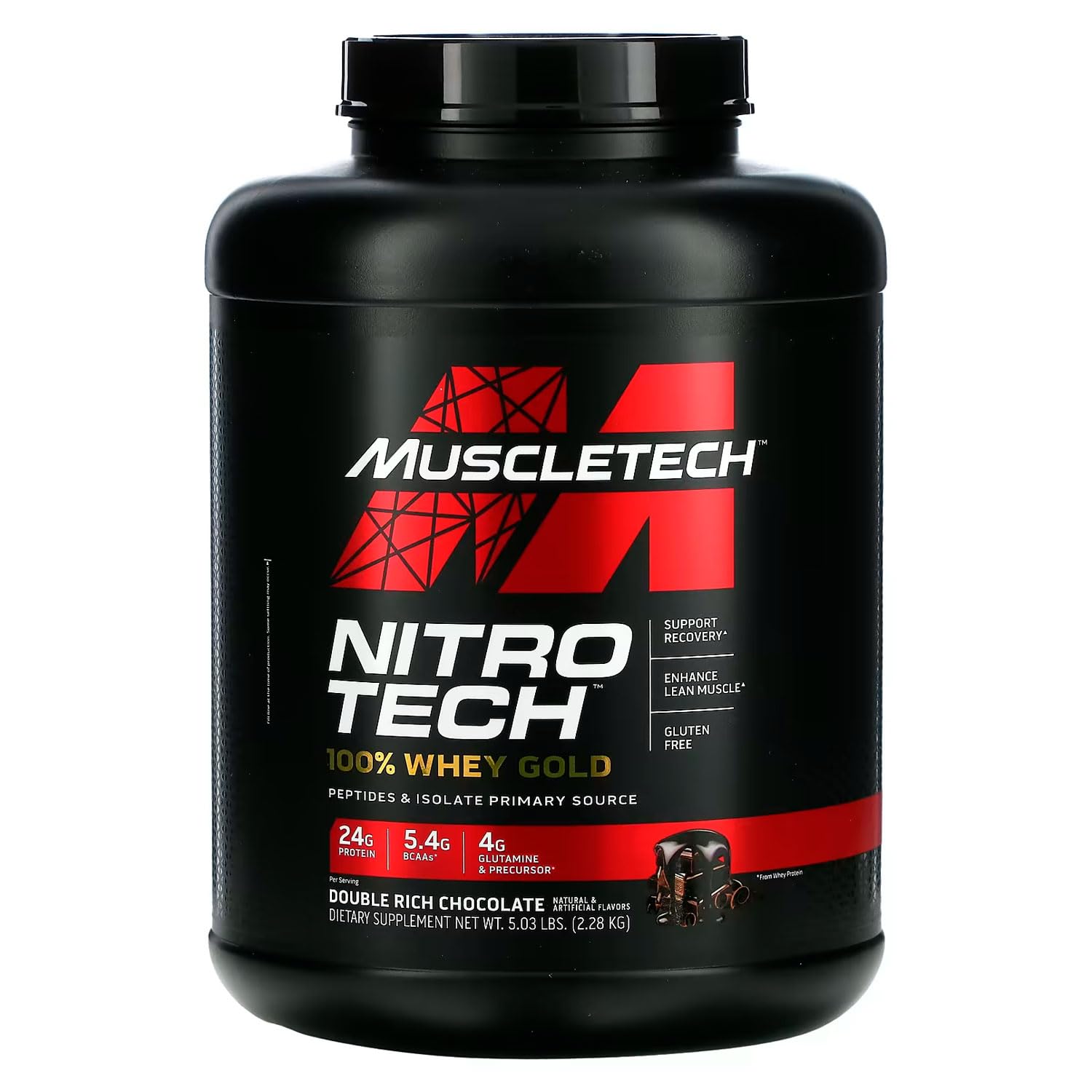 Muscletech – Mt Nitro-Tech Whey Gold 5.03 lb Double Rich Chocolate