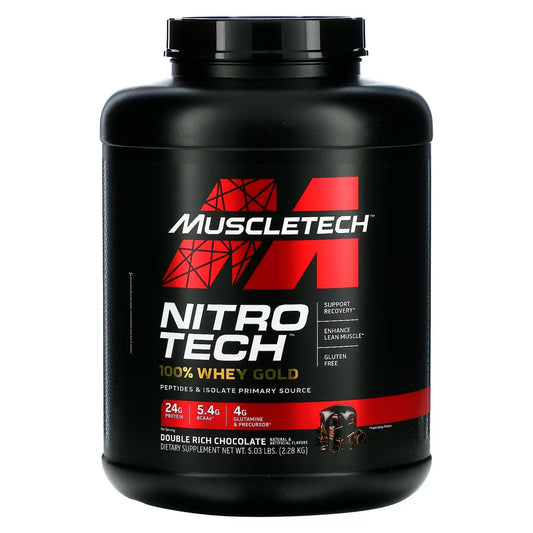 Muscletech – Mt Nitro-Tech Whey Gold 5.03 lb Double Rich Chocolate