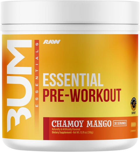 RAW Raw Cbum Essential Pre-workout 30 Servicios Chamoy Mango Nuevo