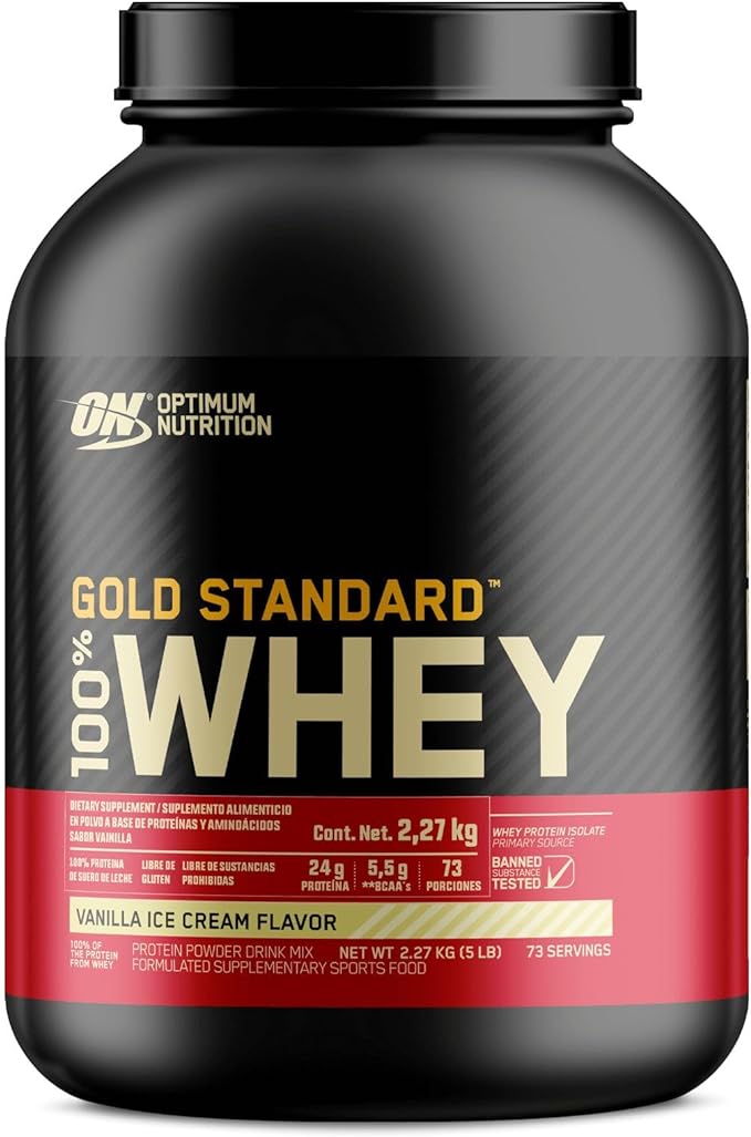ON 100% WHEY GOLD STD 5 LBS VAINILLA ICE CREAM *OFERTA*