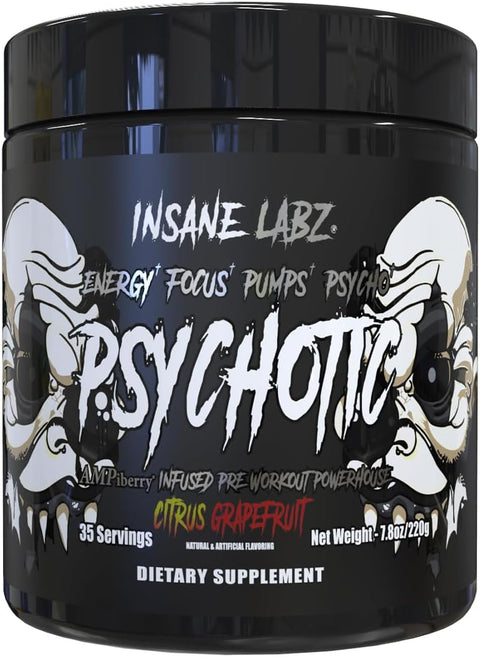 INSANE LABZ Insane Labz Ins Psychotic Black 35 Servicios Citrus Grapefruit