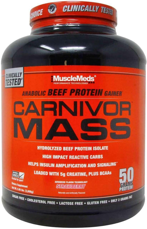 Musclemeds Mmd Carnivor Mass 6 Lbs Strawberry