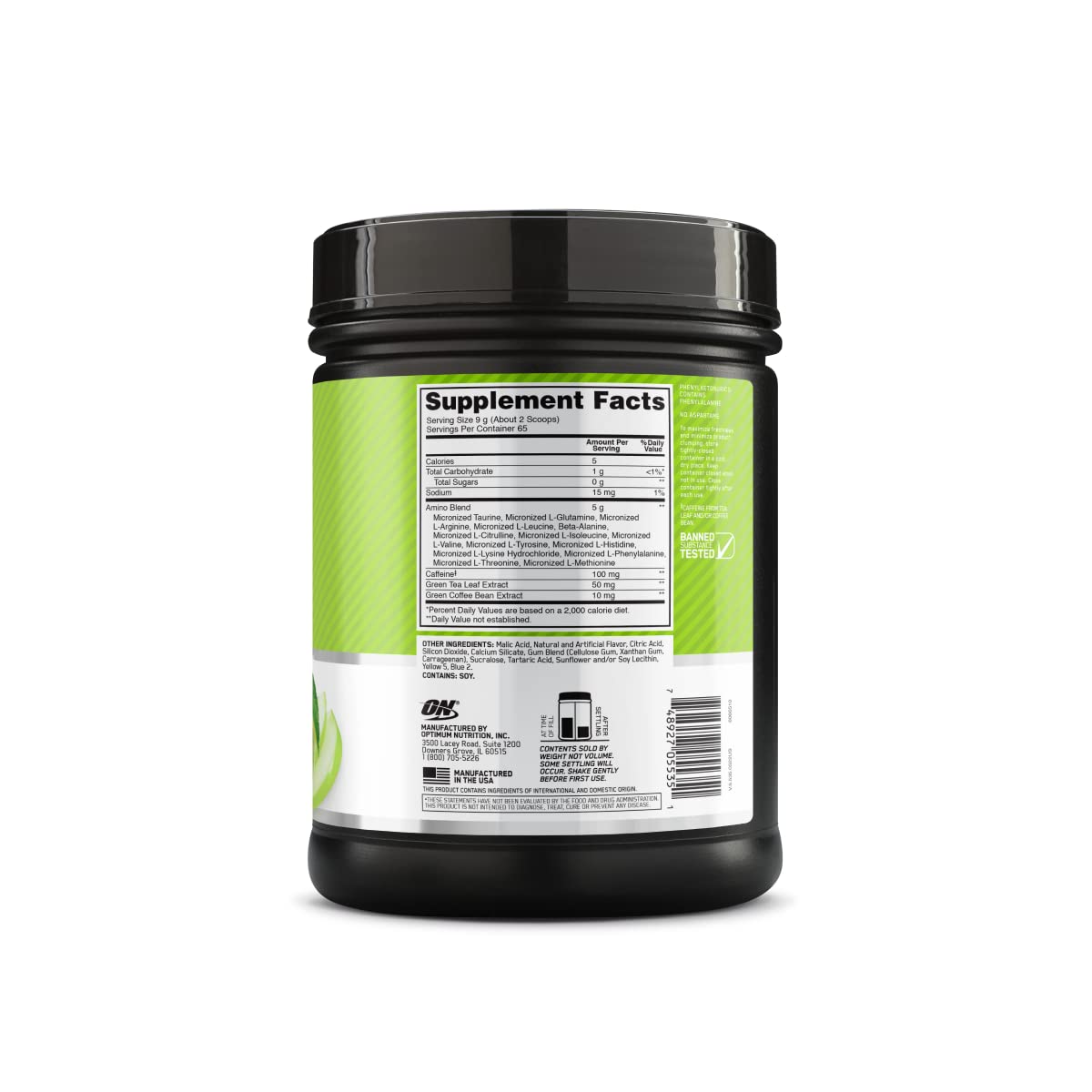 Optimum Nutrition Amino Energy 270 Grs Green Apple