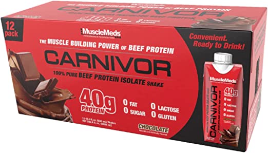 Musclemeds Carnivor Rtd 16.9 Oz/500Ml 12 Pack Chocolate