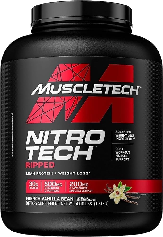 Muscletech Nitro-Tech Ripped 4 Lbs Vainilla